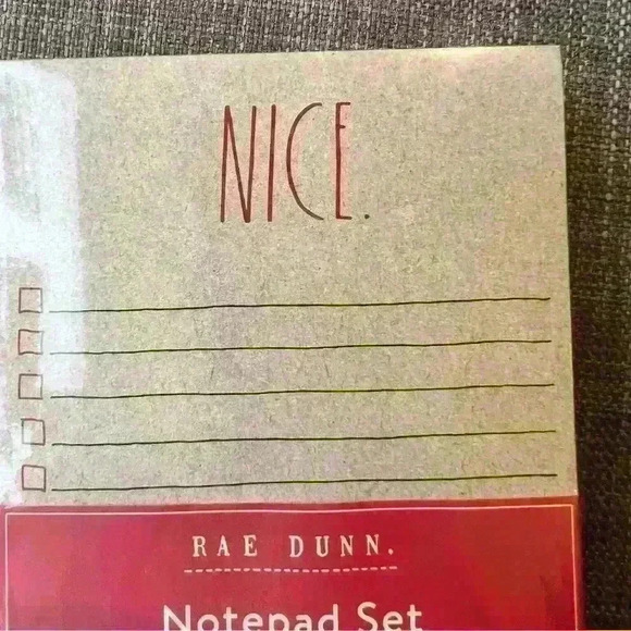 NEW SET of 2 Rae Dunn Holiday Notepads One NAUGHTY list pad & One NICE list pad - Picture 10 of 10